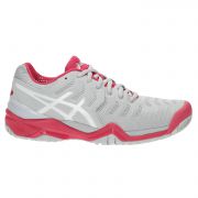 Asics Gel Resolution 7 - Glacier Grey/White/Rouge Red