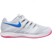 NikeCourt Air Zoom Vapor X Tennis Shoe -Pure Platinum Racer Blue