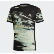 Adidas T-Shirt New York - Black/Glow Green/Flash Orange